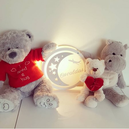 Apvalus naktinis šviestuvas