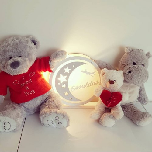 Apvalus naktinis šviestuvas