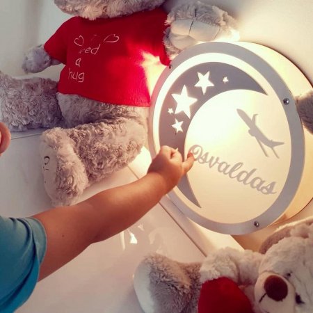 Apvalus naktinis šviestuvas