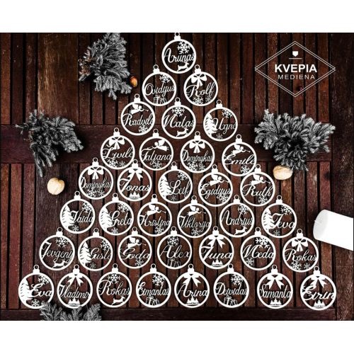 Kalėdinis, vardinis žaisliukas Kalėdinis, vardinis žaisliukas