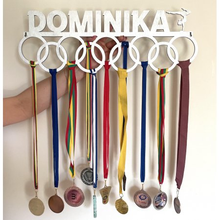 Medalių kabykla su žiedais 